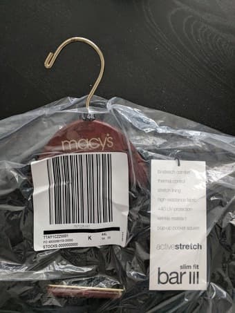 Bar III Navy Blue Suit Jacket 44L - BRAND NEW, UNWORN, JACKET ONLY 1