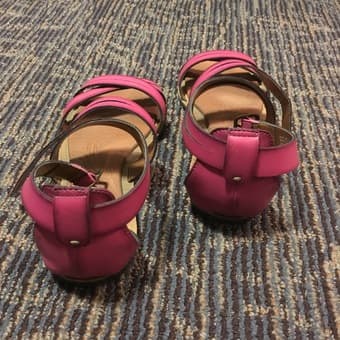 Clark's Gladiator Sandals in Pink 3