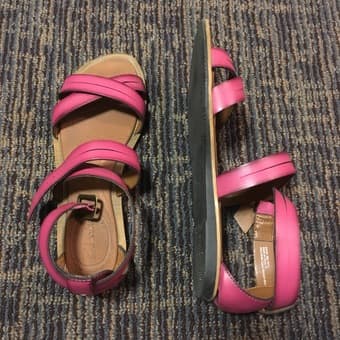 Clark's Gladiator Sandals in Pink 4