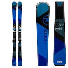 Men's Rossignol ski 160cm, ski/snowboard boots 25.5, and women's pole 1