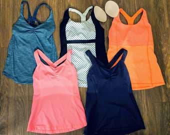 Lululemon (Lot of 5) Women's Size 6 Tank Tops (Multiple Colors) 1