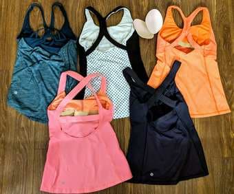 Lululemon (Lot of 5) Women's Size 6 Tank Tops (Multiple Colors) 2