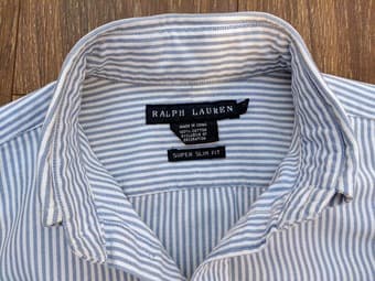 2 Ralph Lauren Blue Label Super Slim Fit Size 2 Women's Oxfords 3