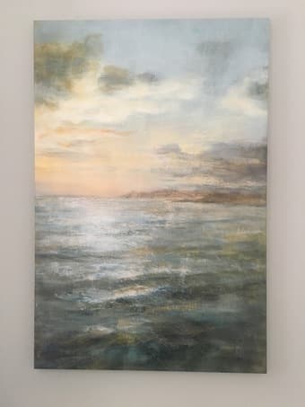 Large abstract landscape canvas - $125 OBO 2