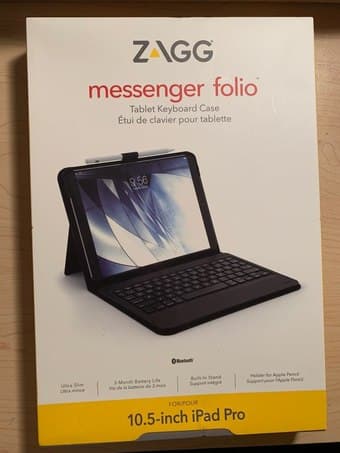 BRAND NEW ZAGG Messenger Folio For iPad Pro 10.5" 1