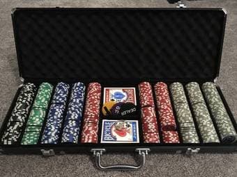 500 Piece Clay Composite Poker Chip Set 1