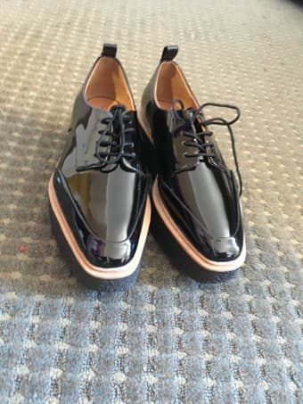 Zara Black Oxford Shoes, Women's 8 2