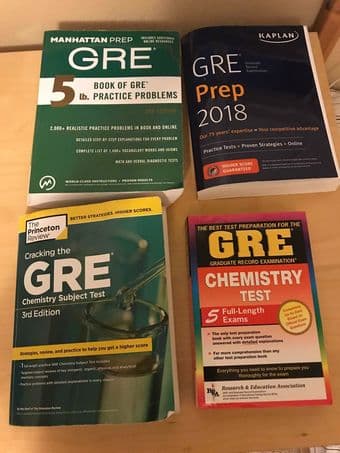 GRE Regular and Chemistry Prep Books 1