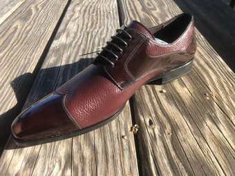 Genuine Italian Leather Mens 10.5 Shoes - SALE 1