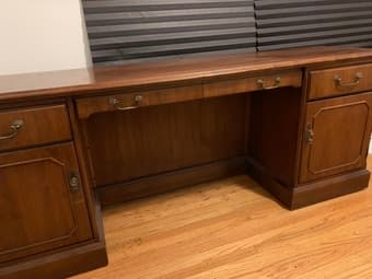 Large Wooden Desk (76*20*30 inch) Offered for FREE! MUST GO ASAP! 2