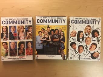 Community DVDs (seasons 1, 2, and 3) 1