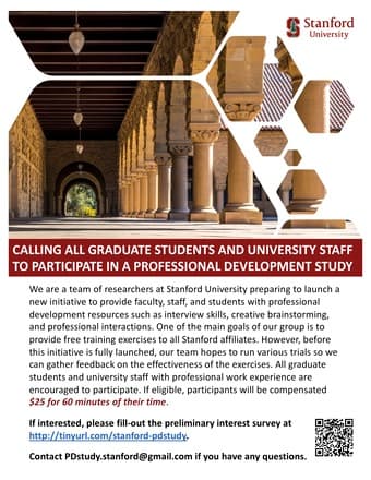 Stanford Study on Professional Development--$25 for 60 minutes 1