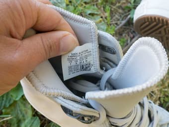 Converse Leather High-Tops, light gray, M 5 / W 7 3