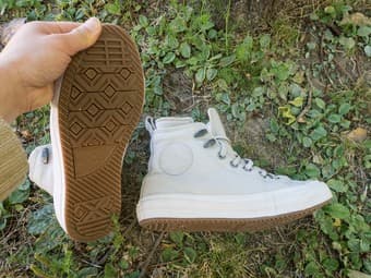 Converse Leather High-Tops, light gray, M 5 / W 7 4