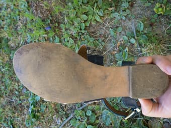 Fancy casual navy/beige wide-strap sandals, Arturo Chiang, 4