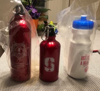 Water bottles never used, new and clean 1