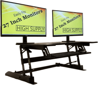 Standing Desk Height Adjustable - fits two monitors 1