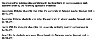 Cardinal Care Waiver for International Students 1
