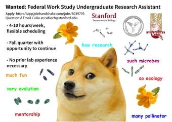 Microbial Ecology FWS-Eligible Undergraduate Research Assistant 1