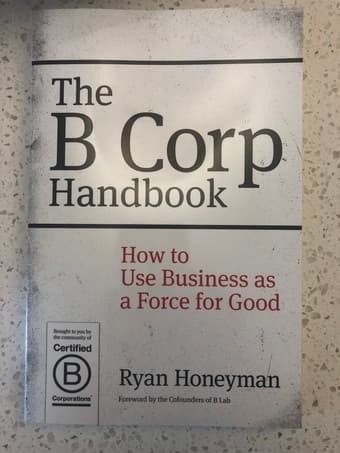 Used book - The B Corp Handbook by Ryan Honeyman 1