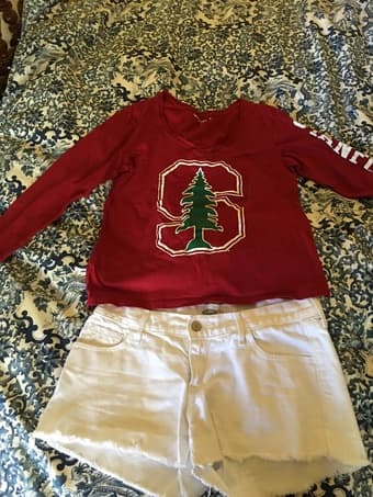 Stanford athletics jacket, shirt, shorts 2