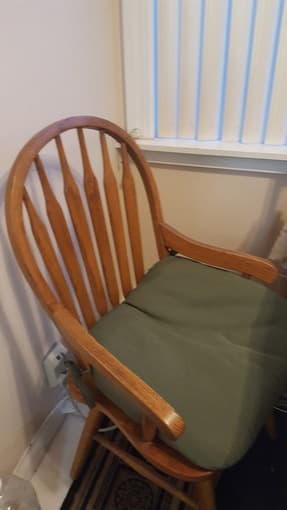 Solid wood dining table with 4 chairs 2