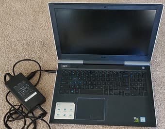 Dell G7 15.6" Gaming Laptop (i7-8750H, 16GB RAM, 128GB + 1TB, GTX1060) 1