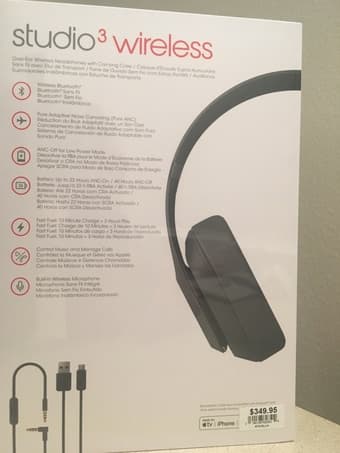NEW: Beast Studio3 Wireless Headphones -gray- (unopened) 2