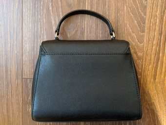 Tory Burch Robinson Small Top-Handle Satchel - Black - Excellent 4