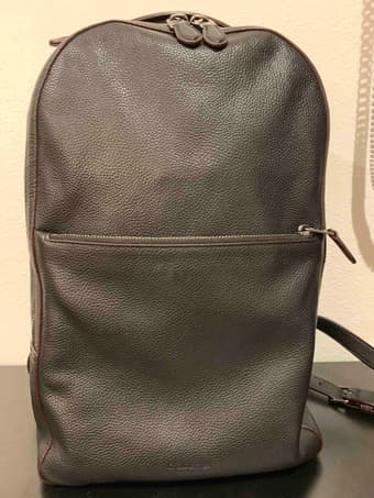 Coach leather backpack for men 1