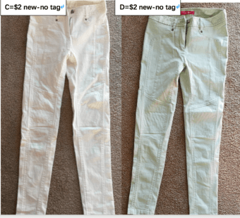 pants --trousers-for girls-- 80-90lb weight, 145-155cm tall 2