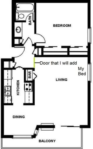 Master Bedroom Right by Campus in High-End Oak Creek Apartments 2