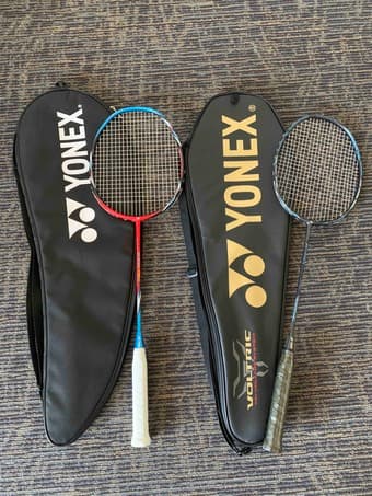 Two nearly brand new Yonex badminton rackets 1