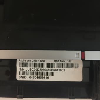 Laptop Acer aspire one 2