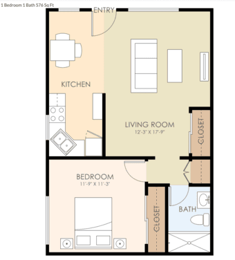 1b1b in Menlo Park with move-in discount, $2025 4