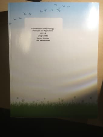 Cee 271b Course reader： environmental biotech 1