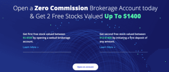 Get 2 free stocks worth up to $12-$1400- opening zero fee brokerage ac 1