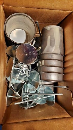 Full set of candle making supplies - wax, molds, wicks, pitcher, and m 2