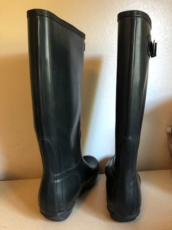 Navy Hunter rain boots US7 EU38 2