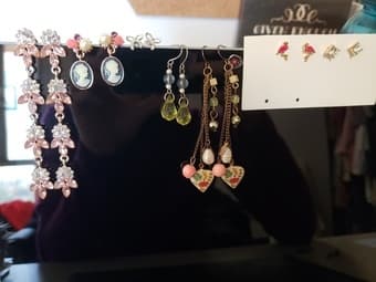 earrings bundle- studs and drops 1