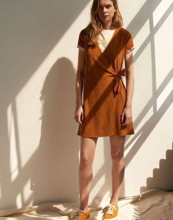 sold out new Madewell dress, XS, short sleeve side tie 1