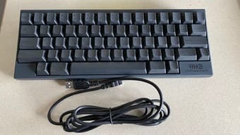 Almost New HHKB, Charcoal, Printed Keycaps, Wired 1