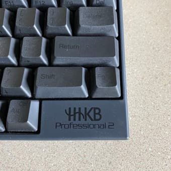 Almost New HHKB, Charcoal, Printed Keycaps, Wired 2