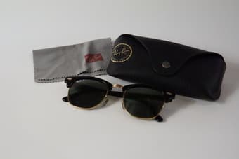 Ray-Ban Clubmaster Sunglasses w/ Accessories 1