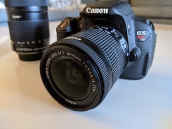 Canon EOS Rebel T5i + EF-S 18-55mm (+ EF-S 18-135mm) 2