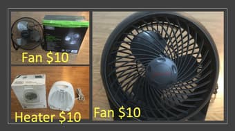 Fan and room heater 1