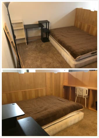 Spacious living room with large closet and furniture in RWC Downtown 1