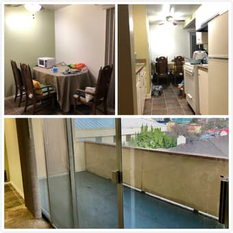 Spacious living room with large closet and furniture in RWC Downtown 3