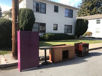 FREE Marble Cafe table, 2 chairs, wardrobe and more! 1