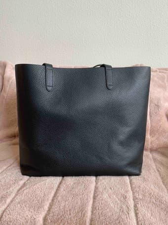 cuyana structured leather tote (brand new) + optional insert 3